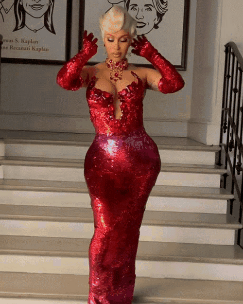 Cardi B Posing GIF
