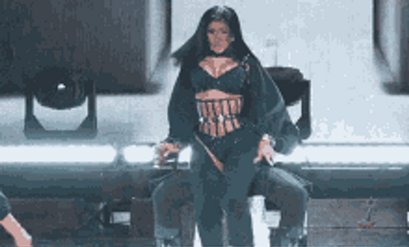 Cardi B Sexy Lap Dance Performance GIF