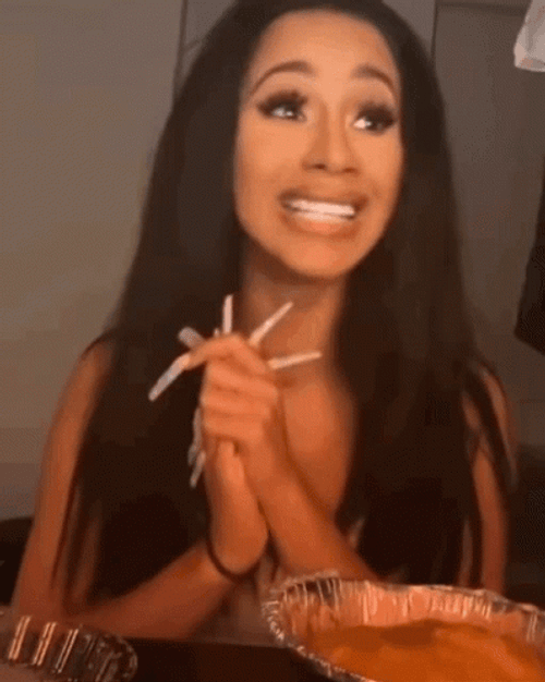 Cardi B Shocked Look GIF