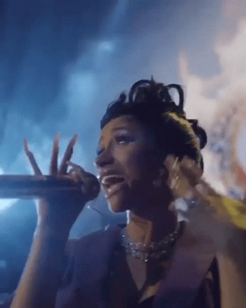 Cardi B Singing GIF