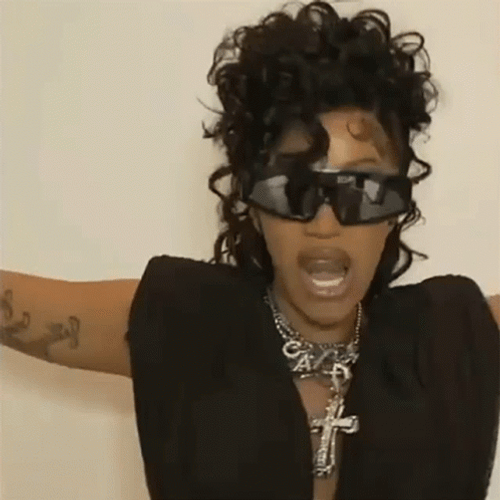 Cardi B Tongue Out GIF
