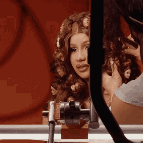 Cardi B Waving GIF