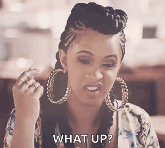 Cardi B Whats Up GIF