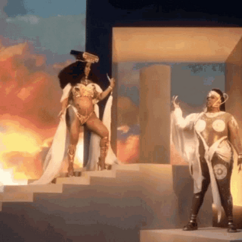 Cardi B With Lizzo GIF