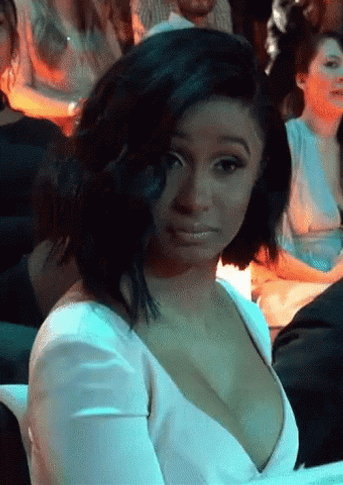 Cardi B Word? GIF