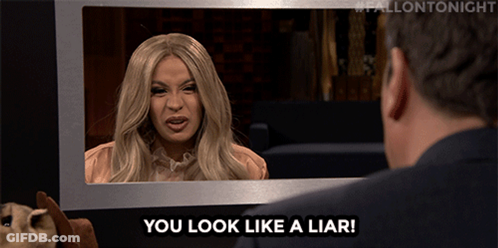 Cardi B You Look Like A Liar GIF