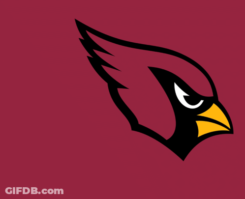 Cardinals Logo On A Red Background That Says Let 'S Go GIF