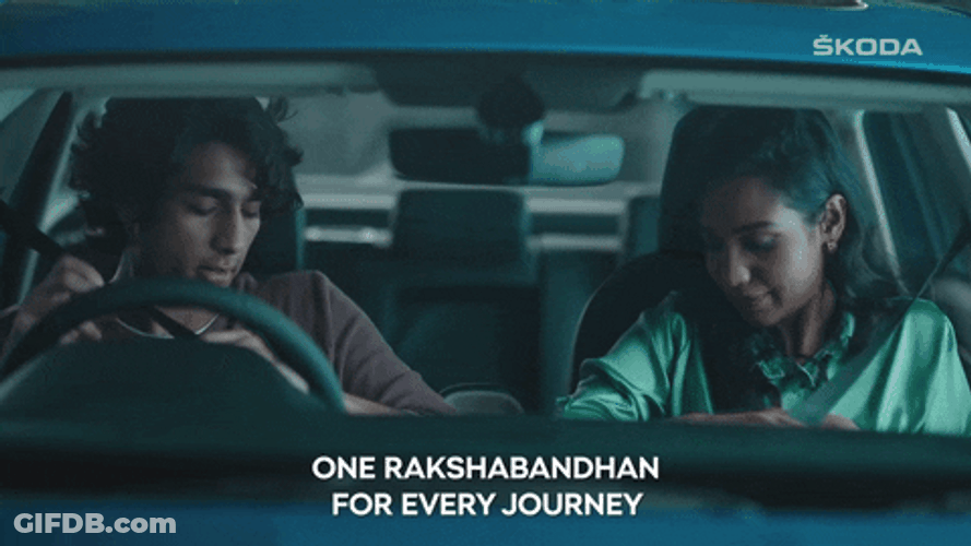 Carefully Tied Rakhi In Every Journey GIF
