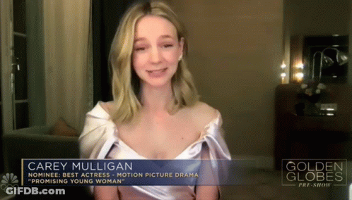 Carey Mulligan Is A Nominee For Best Actress In Motion Picture Drama GIF