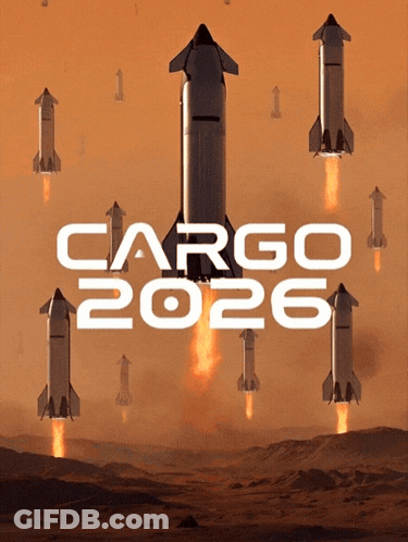 Cargo 2026 Poster With Rockets Flying GIF