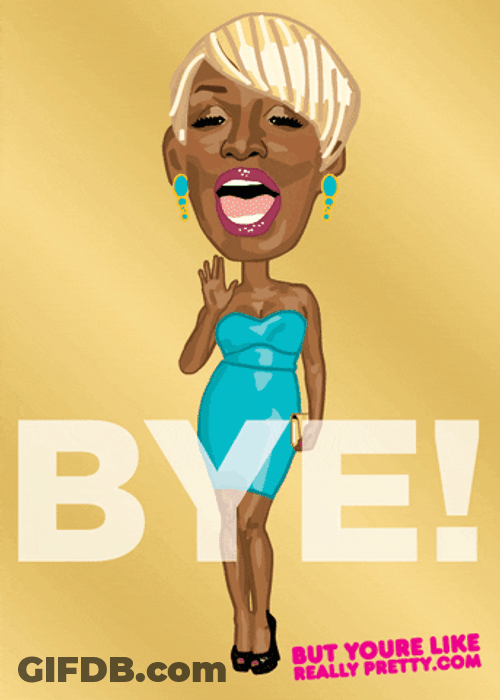 Caricature Nene The Ghetto Says Bye GIF