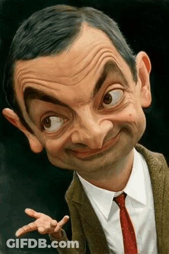 Caricature Of Man With Big Nose GIF