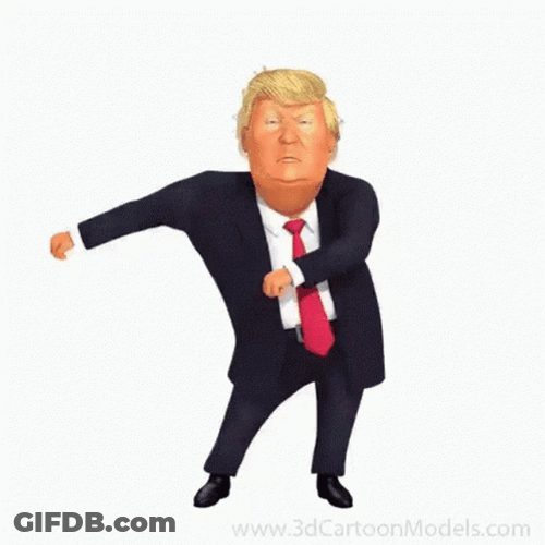 Caricature Trump Dance GIF