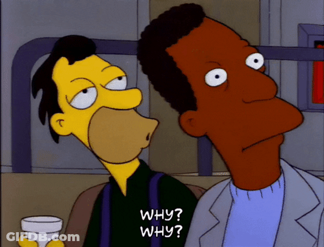 Carl Carlson Asks Why Why GIF