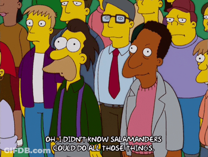 Carl Carlson Didn't Know Salamanders Could Do GIF