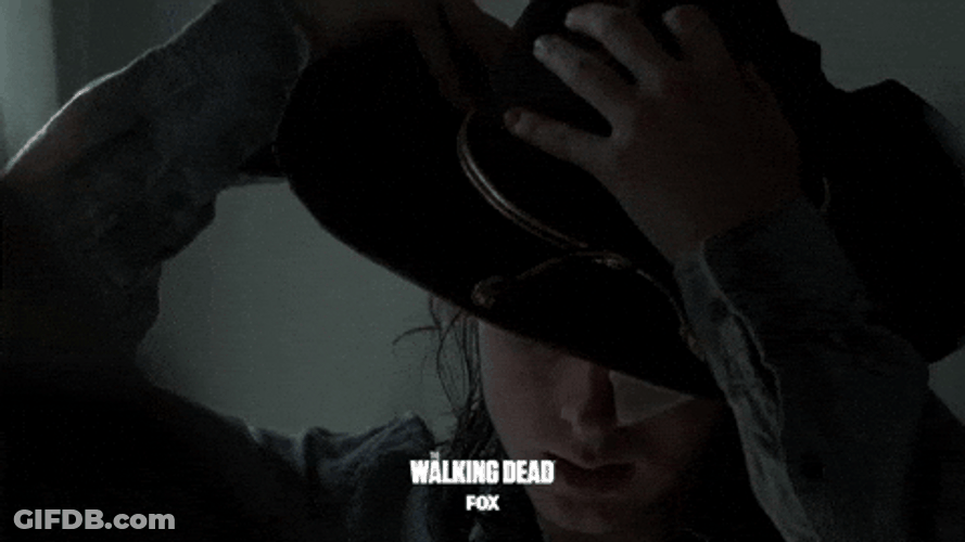 Carl Gallagher Wears Hat GIF