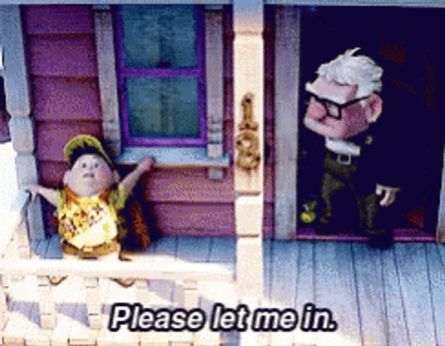 Carl Rusell Please Let Me In GIF