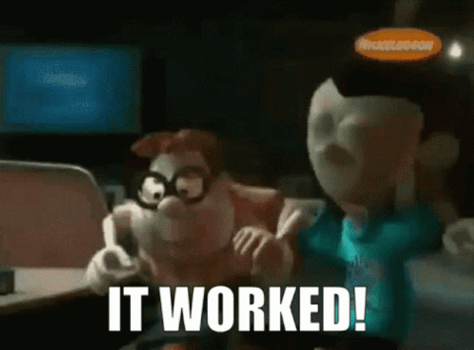 Carl Wheezer It Worked GIF