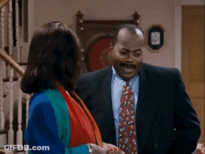 Carl Winslow Laughing With Girl GIF