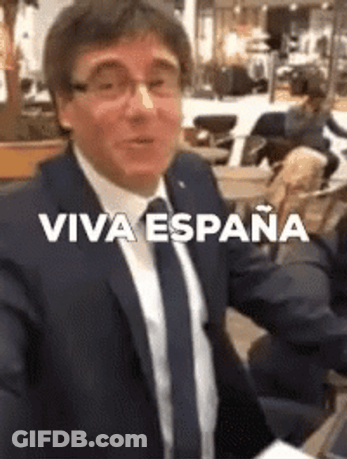 Carles Puigdemont Viva Spain GIF