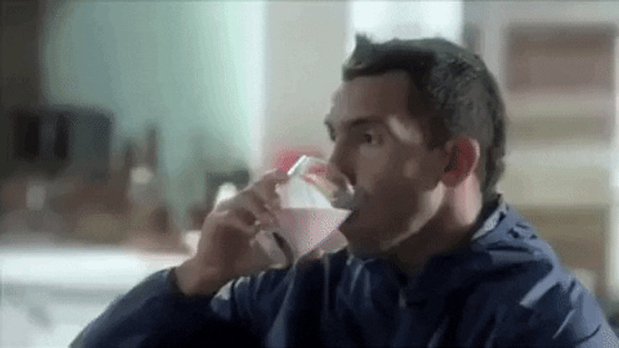 Carlos Tevez Drinking Delicious Shake GIF