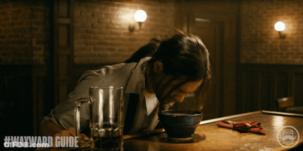 Carlos Valdes Head Down On Bowl Full Of Water GIF