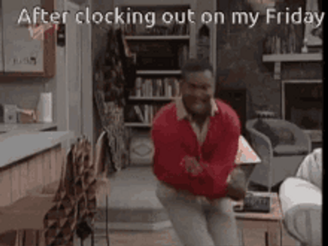 Carlton Banks The Fresh Prince Happy Friday Dance GIF