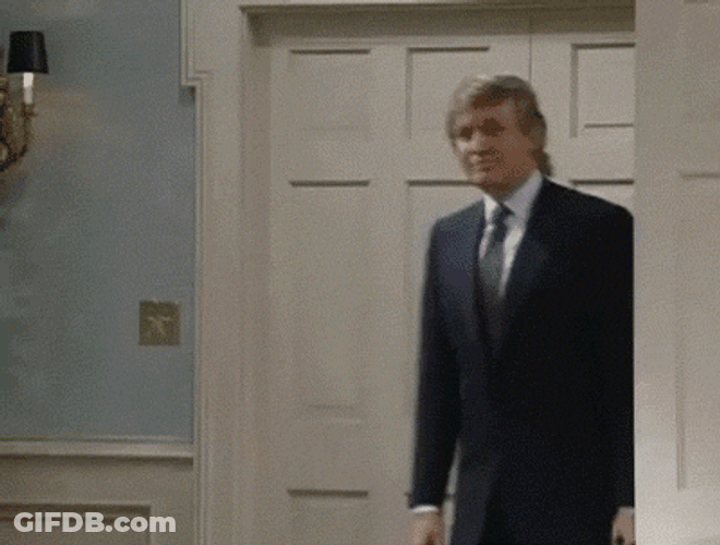 Carlton Fainting After Seeing Trump GIF