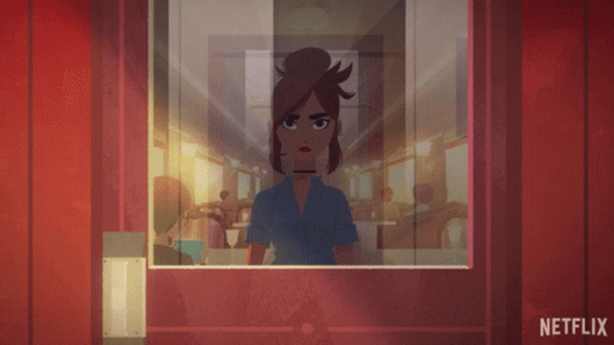 Carmen Sandiego Sneaking In GIF