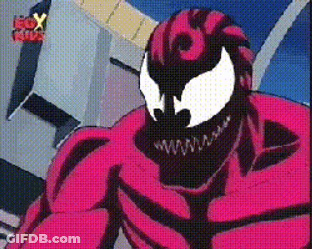 Carnage Mask Reveal Comic Cartoon GIF