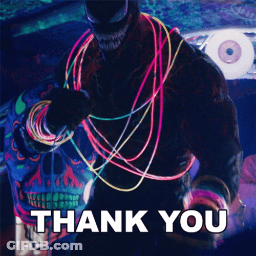 Carnage Party Thank You GIF