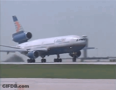 Carolina Airlines Plane Taking Off GIF