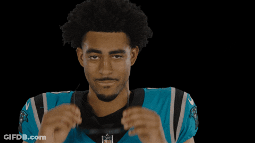 Carolina Panthers Bryce Young Wearing Sunglasses GIF