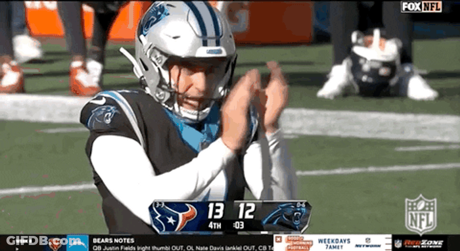 Carolina Panthers Eddy Pineiro Applauding GIF