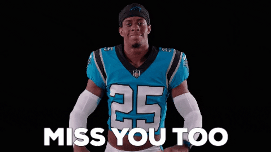 Carolina Panthers Football  Player Miss You Too GIF