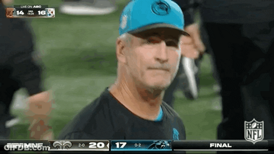 Carolina Panthers Franck Reich Little Wave GIF