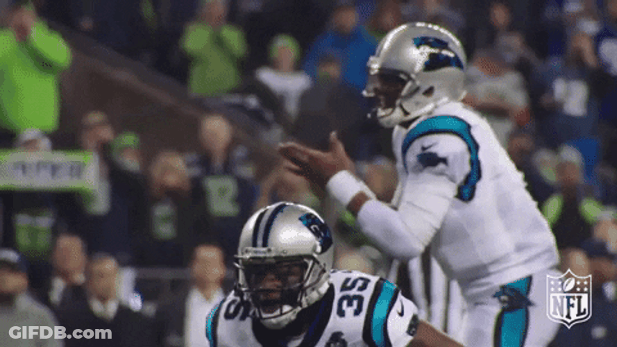 Carolina Panthers Player Applauding GIF