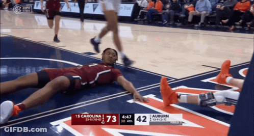 Carolina Vs Auburn Basketball Game GIF