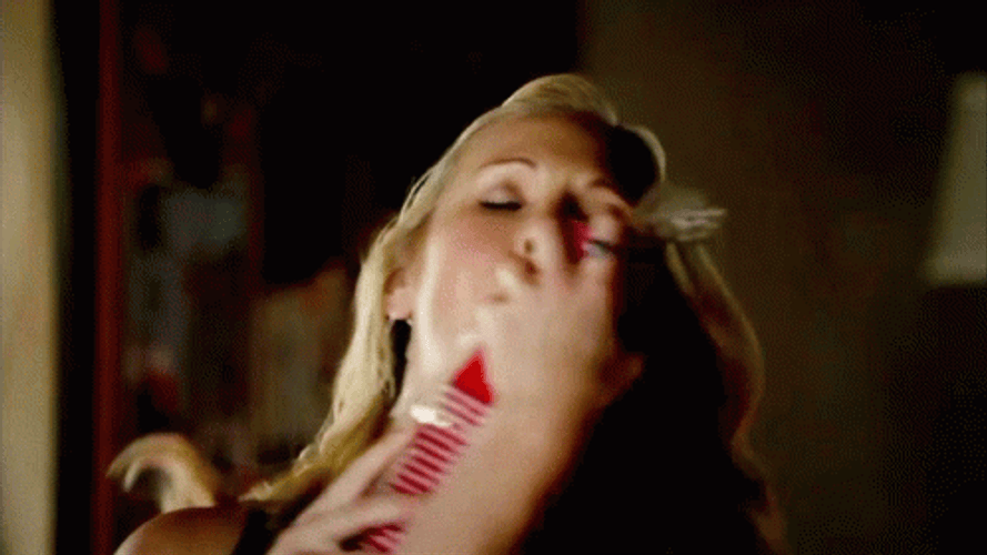 Caroline Forbes Dancing With Red Cups GIF