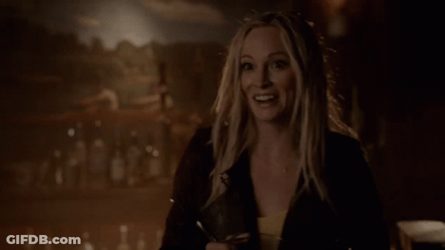 Caroline Forbes Holding A Pitcher GIF