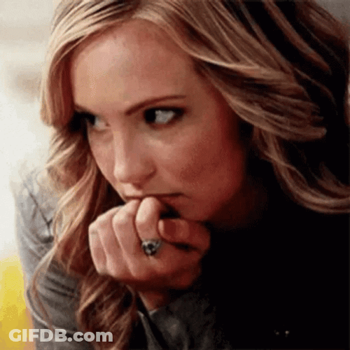 Caroline Forbes Thinking Quietly GIF