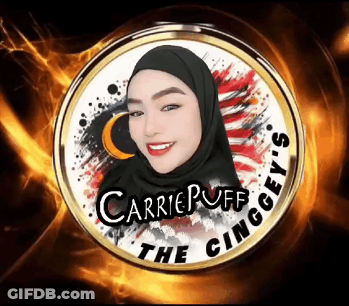 Carrie Puff Logo Woman In Hijab GIF