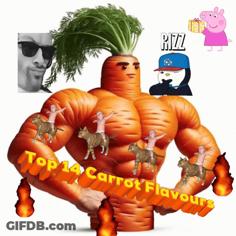 Carrot With Top 14 Carrot Flavours GIF