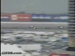 Cars Driving Down Road GIF