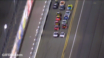 Cars Driving With Number 8 On Road GIF
