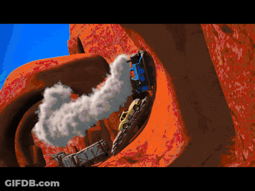 Cars Going Down A Hill GIF