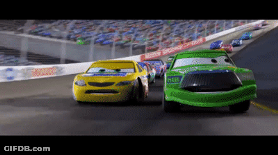 Cars Movie Clip Car Crash GIF