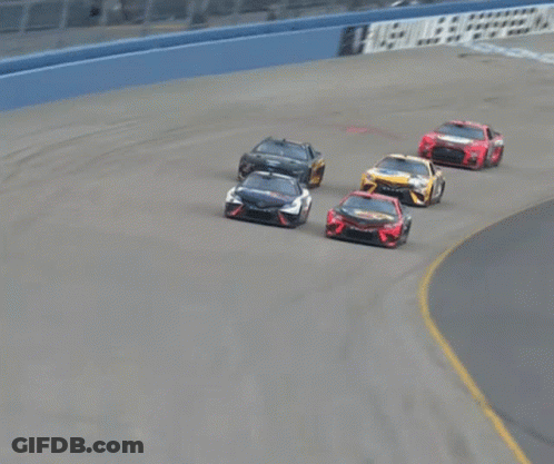 Cars Racing On Track GIF
