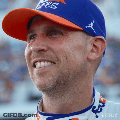 Cars Racing On Track With Ford Sticker GIF