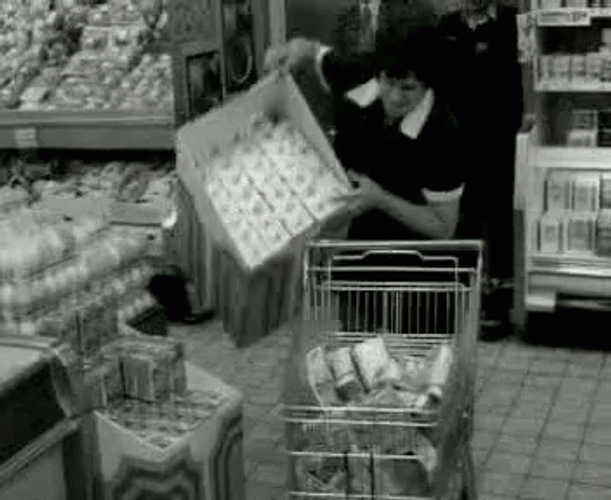 Cart Market Hoarders GIF